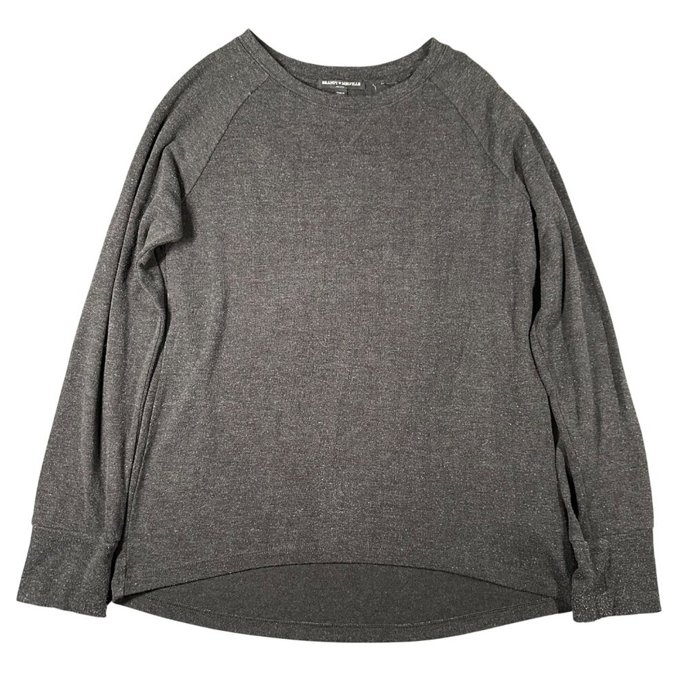 Brandy Melville Womens One Size‎ Gray Long Sleeve Crew Neck Pullover Sweater